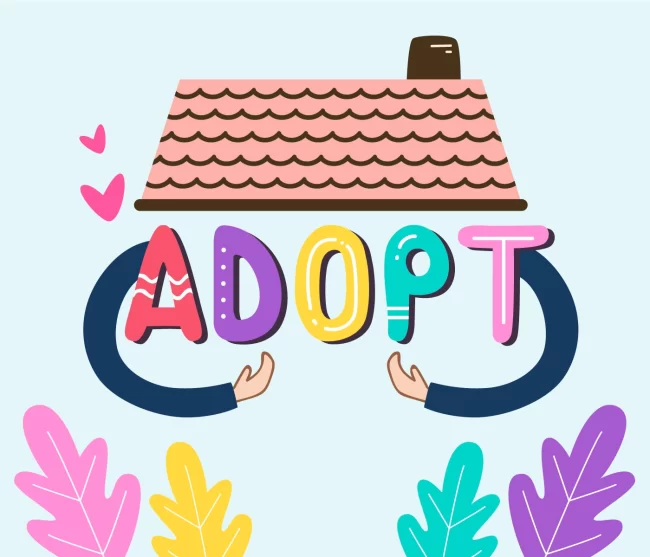 international-adoption-awareness-concept-with-house-and-hand-vector