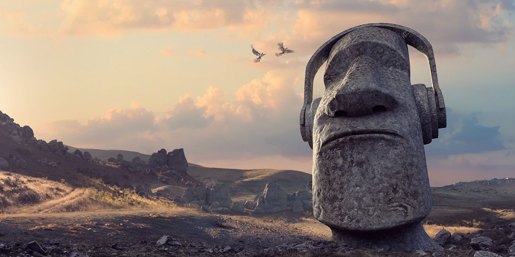 stone_statue_head_wearing_headphones_1270407005